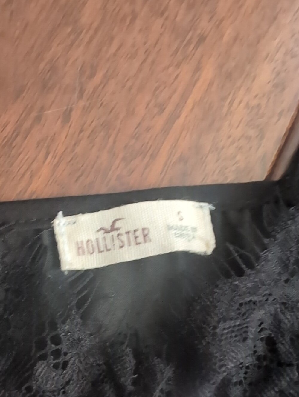 Hollister Black Lace-Trim Romper - Picture 3 of 5